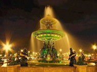 美国喷泉夜景图片