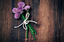 紫色蒜台花图片