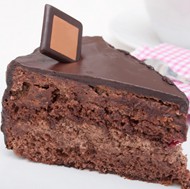 巧克力蛋糕块图片