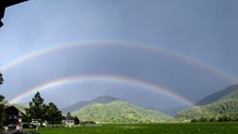 雨后双彩虹图片
