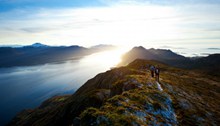 挪威徒步旅行风景高清图