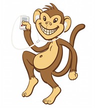 卡通可爱小猴子图片