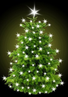 发光圣诞树精美图片