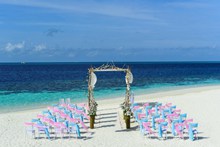 海边婚礼现场布置高清图片