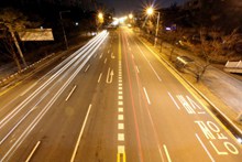 城市公路夜景高清图片
