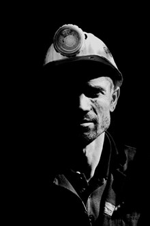 矿工生活肖像高清图片