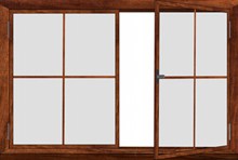 木窗框架图片素材