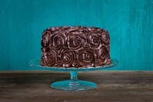 巧克力玫瑰蛋糕精美图片