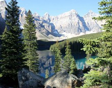 加拿大梦莲湖高清图片