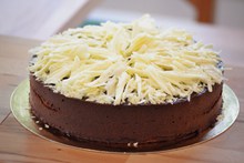 黑巧克力蛋糕高清图片