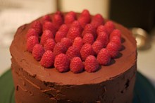 水果巧克力蛋糕高清图片