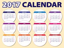2017鸡年全年日历图片下载