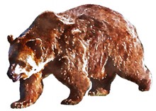 狗熊水彩画素材图片素材