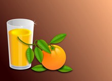 橙汁棕色背景图片下载