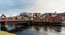 挪威特隆赫姆建筑高清图片