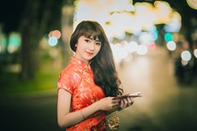 中国旗袍古典气质美女图片下载