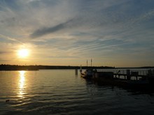 波茨坦湖日落图片下载