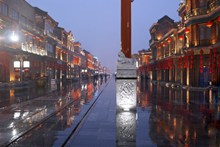 雨后北京大街亚洲图片素材