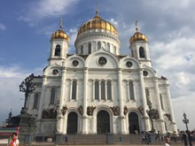 俄罗斯金顶大教堂图片素材