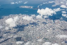美国加州旧金山鸟瞰图高清图片