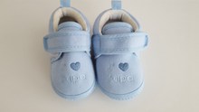 软底蓝色婴儿鞋 精美图片