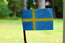 手工瑞典国旗精美图片