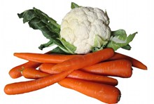 花椰菜和胡萝卜高清图片