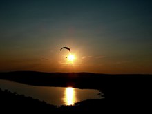 巴拉顿湖日落美景高清图