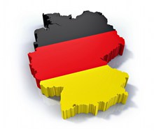 德国国旗领土地图高清图