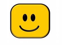 黄色微笑表情卡通图片素材