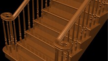 室内楼梯模型图片素材
