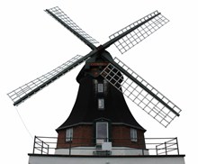 荷兰大风车图片素材