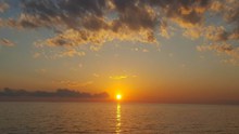 海上美丽日落景色摄影高清图片