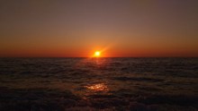 爱奥尼亚海日落美景图片素材
