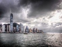 香港海上风景摄影图图片素材