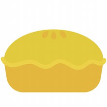 黄色糕点卡通素材图片