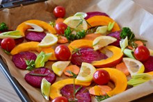 美味水果蔬菜沙拉高清图