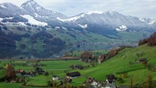 瑞士冬季唯美风景高清图