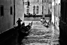 威尼斯水城黑白精美图片