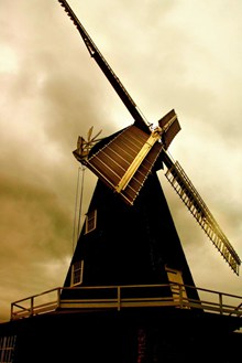 荷兰风车高清图片素材
