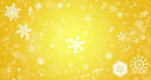 圣诞节雪花黄色背景素材图片