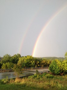 雨后彩虹真实照片图片大全