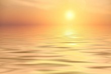 海上夕阳黄色背景图片下载