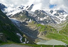 阿尔卑斯山脉雪山风景图片素材