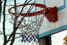 篮球框摄影高清图片