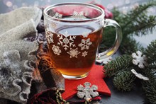 圣诞节红茶饮料高清图
