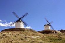 西班牙风车精美图片
