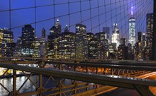 纽约曼哈顿城市夜景高清图片