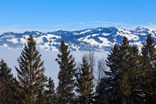 瑞士冬天雪山景观精美图片