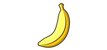 黄色香蕉卡通素材图片下载
